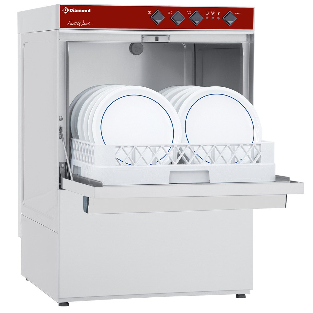 Coș mașină de spălat vase 500x500 mm (230/1N) + pompă de evacuare și dozator de detergent lichid