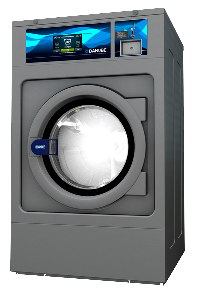 Mașină de spălat cu centrifugare normală (încălzire cu abur) | 35 kg, Factor G 200 | self-service (kit monedier inclus)