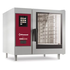Cuptor electric "TOUCH" cu abur de boiler și convecție 6xGN1/1+ Curățare