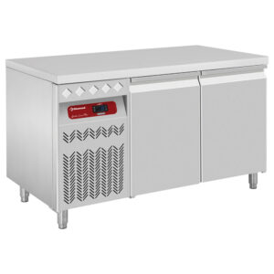 Masă frigorifică ventilată, 2 uși GN 1/1, unitate pe stânga - SILVER 700
