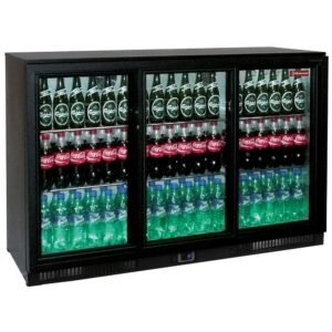 Răcitor de sticle ventilat, „Back Bar”, 3 uși culisante