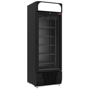 Vitrină frigorifică negativă 496 litri - 6 nivele cu lightbox - NEGRU