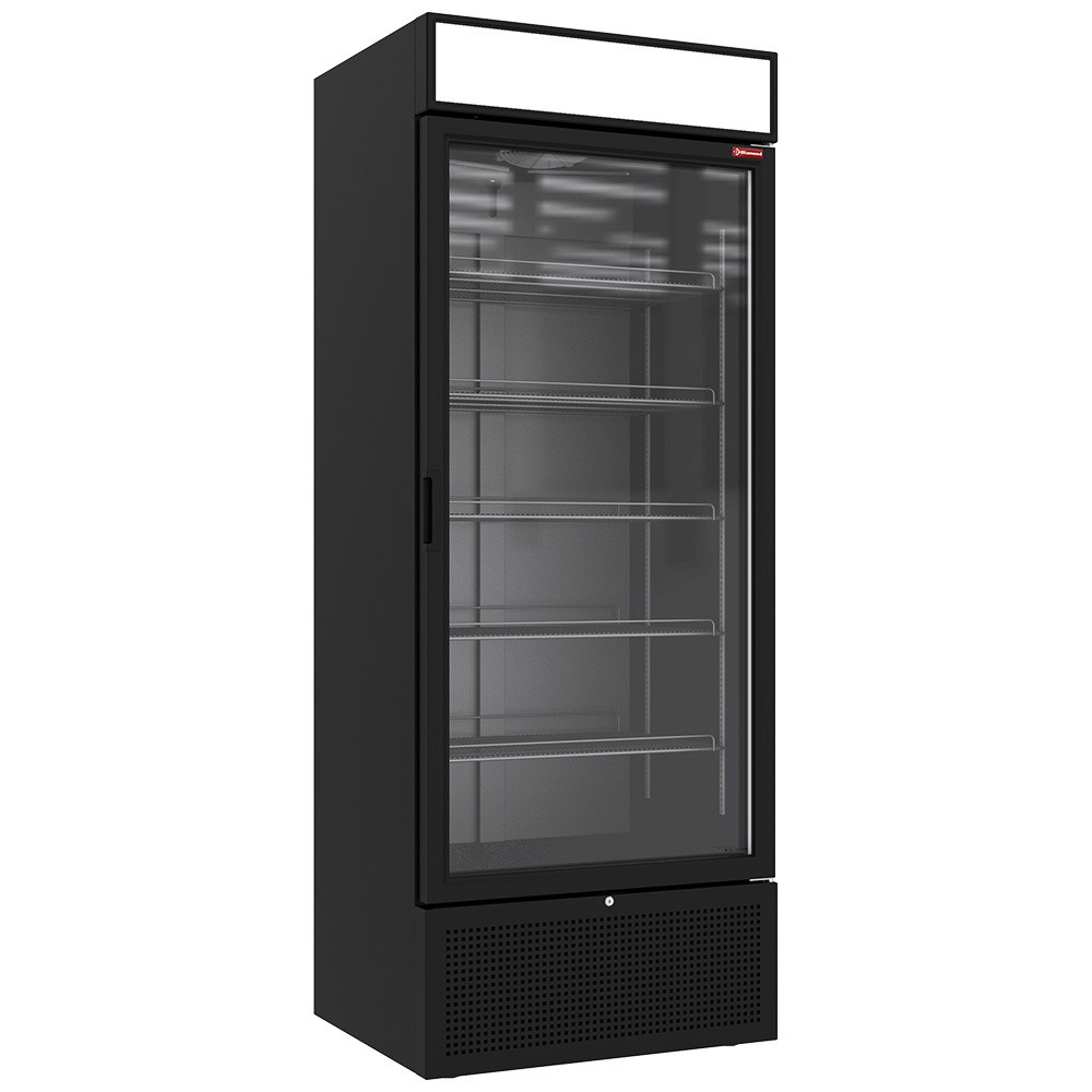 Vitrină frigorifică pozitivă 715 litri NEGRU cu lightbox