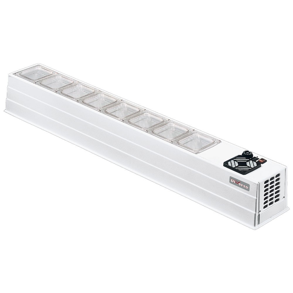 Structură refrigerată pentru alimente 8x GN 1/6 h150 mm