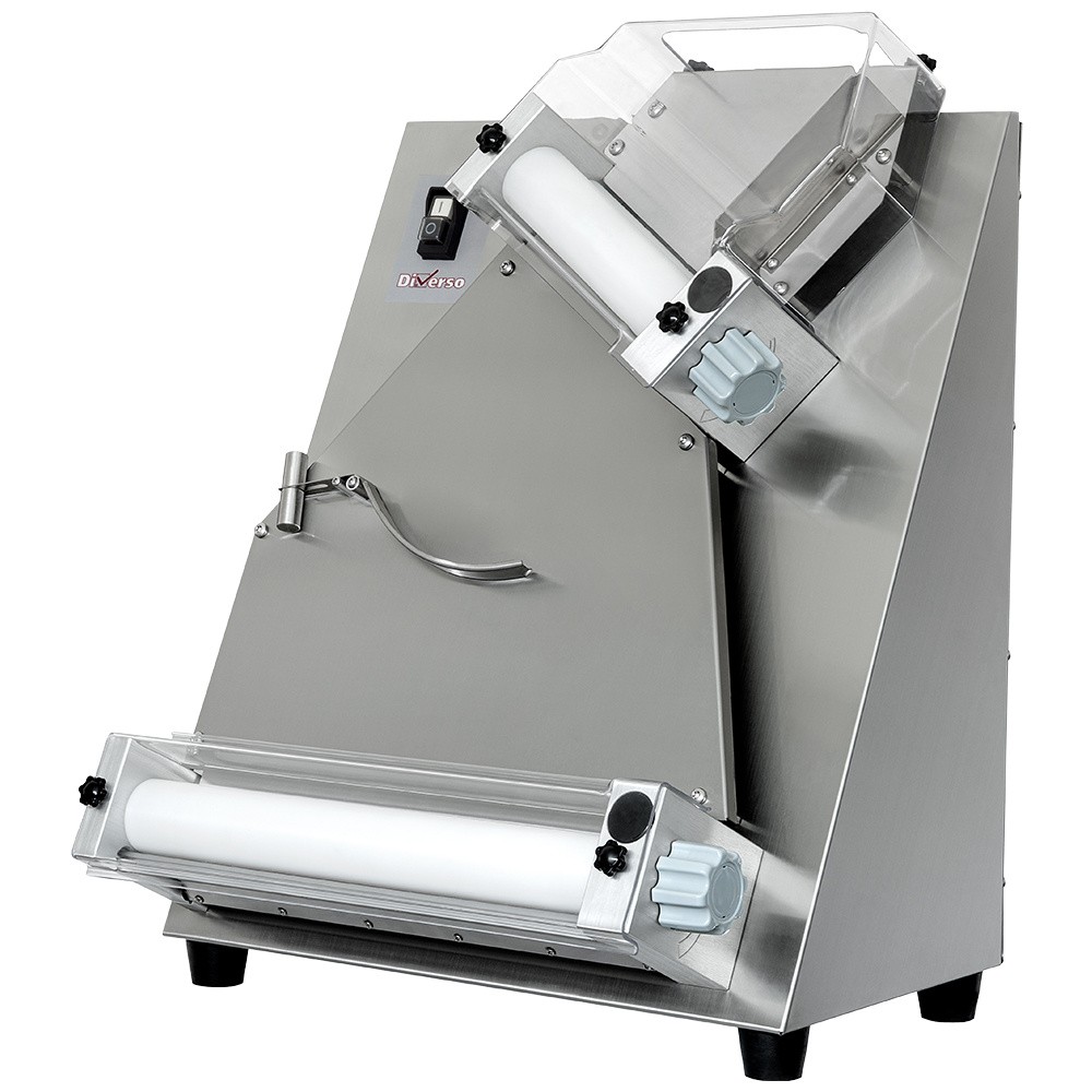 Laminor pizza Ø 400 mm, 2 role, din oțel inoxidabil