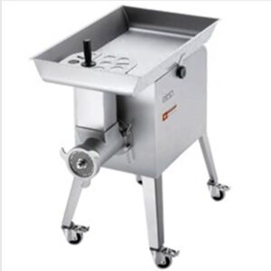 Mașină de tocat carne din oțel inoxidabil Nr. 42, Ø 6 mm, 900 kg/h, cu roți