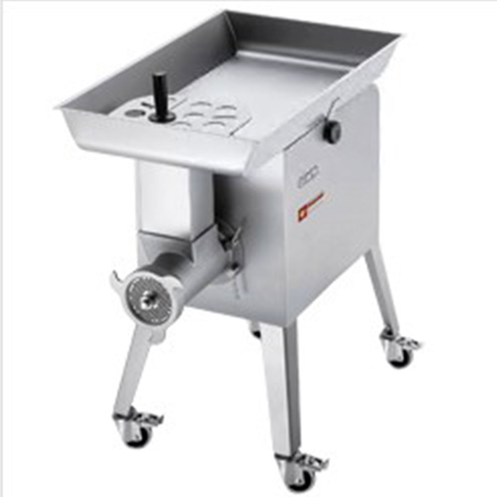 Mașină de tocat carne din oțel inoxidabil Nr. 42, Ø 6 mm, 900 kg/h, cu roți