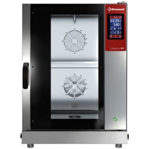 Cuptor electric TOUCH SCREEN abur/convecție, 10x GN 1/1 - AUTO-CURĂȚARE