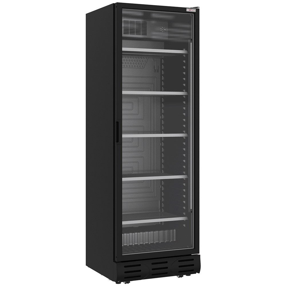 Vitrină frigorifică ventilată pozitivă 382 litri NEGRU