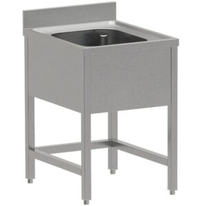 Chiuvetă inox ECO 1 cuvă, fără poliță inferioară