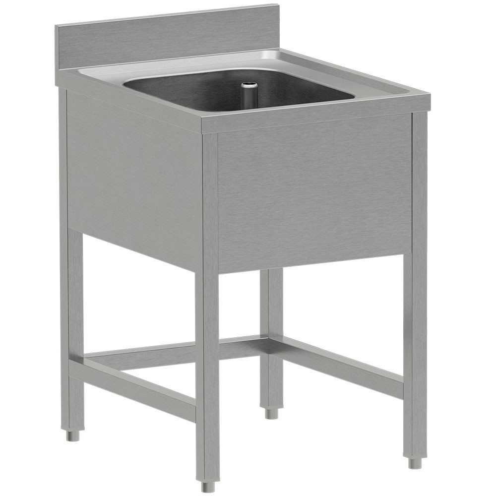 Chiuvetă inox ECO 1 cuvă, fără poliță inferioară