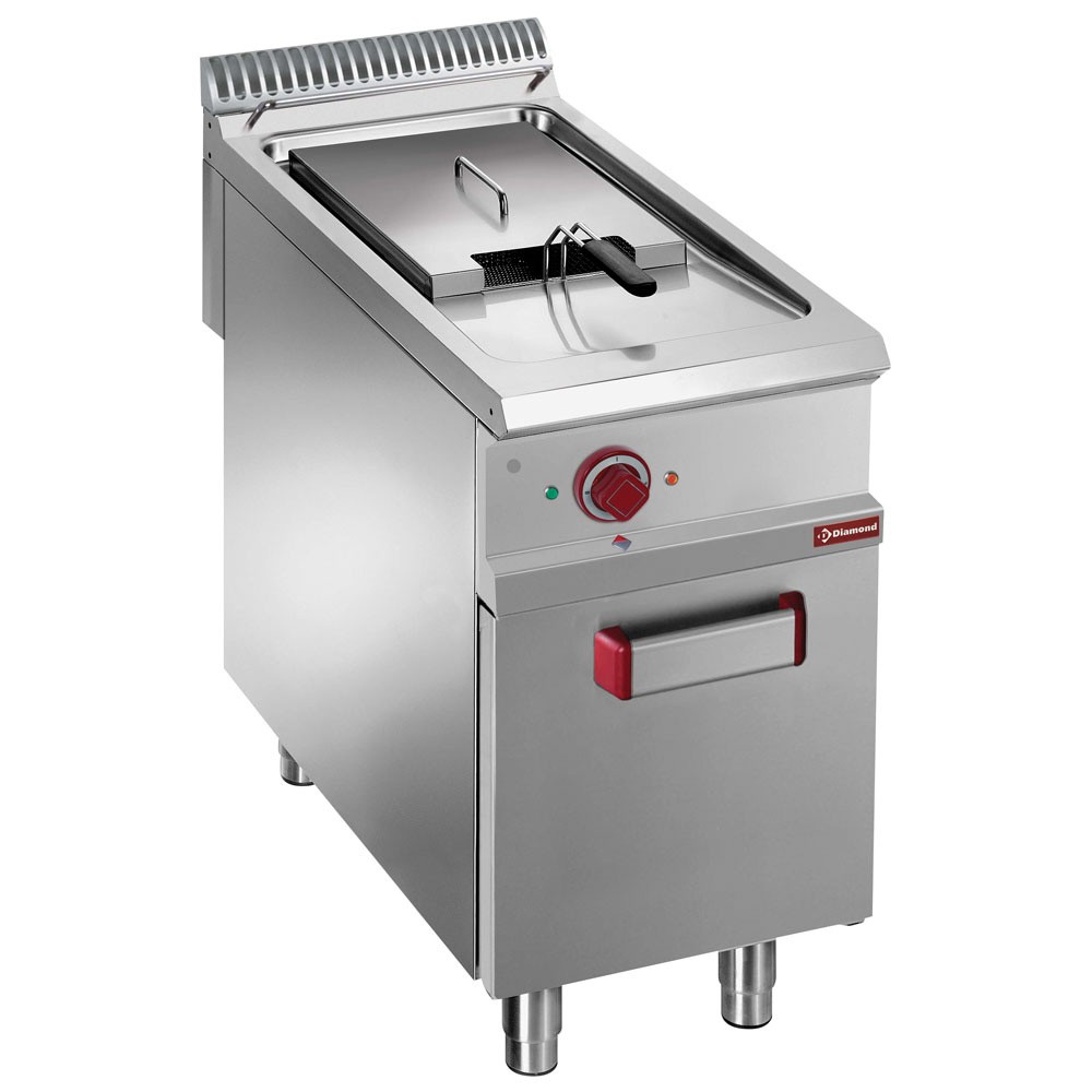 Friteuză electrică 1 cuvă 18 litri pe dulap închis