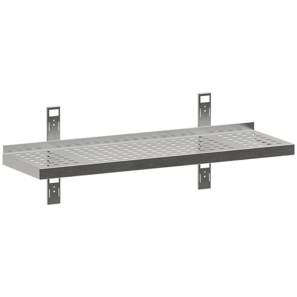 Raft de perete perforat cu 2 console și 2 montanți