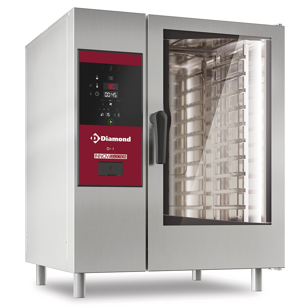 Cuptor electric cu abur de boiler și convecție 10x GN 1/1+ Curățare