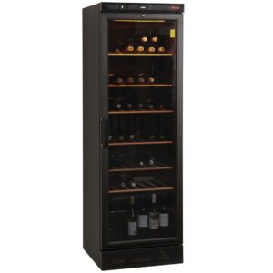 Vitrină frigorifică de vinuri, 380 litri, NEGRU