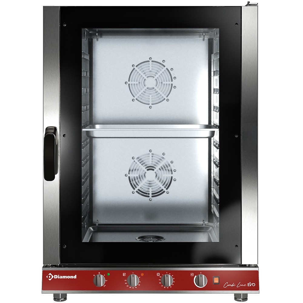 Cuptor electric abur/convecție, 10x GN 1/1 mecanic