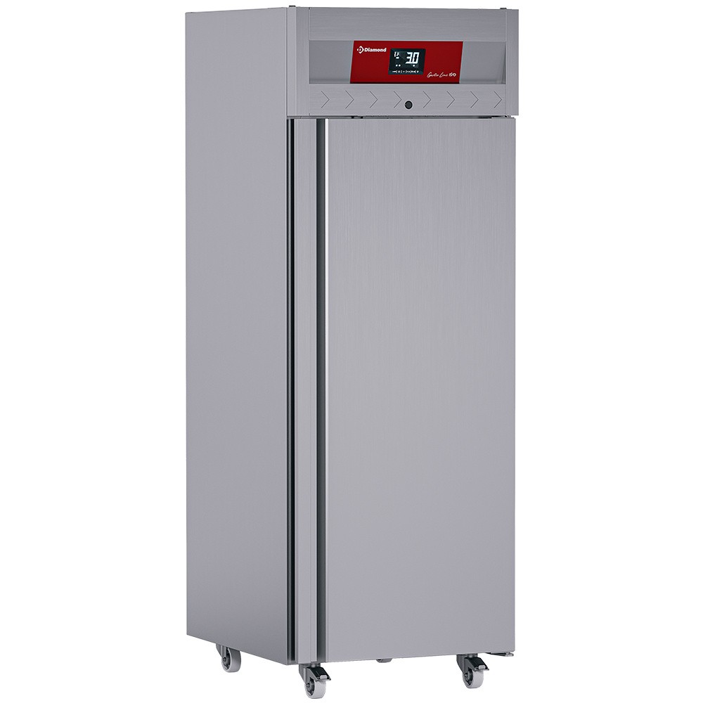 Frigider ventilat 700 litri, 1 ușă GN 2/1, pe roți