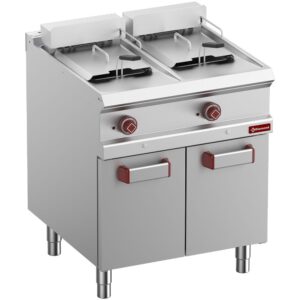 Friteuză electrică 2 cuve 13 litri pe dulap