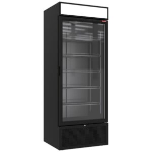 Vitrină frigorifică pozitivă 715 litri NEGRU cu lightbox