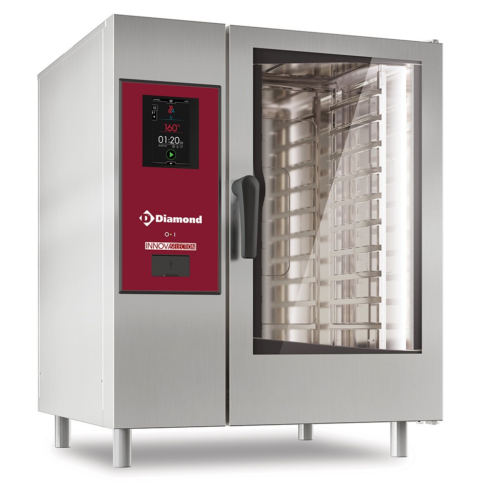 Cuptor electric "TOUCH" cu abur direct și convecție 10x GN 1/1 + Curățare