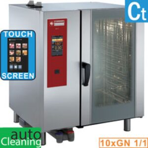 Cuptor pe gaz „TOUCH” cu abur direct și convecție 10x GN 1/1+Curățare