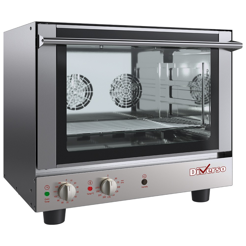 Cuptor cu convecție, electric, 4x GN1/1 + umidificator manual