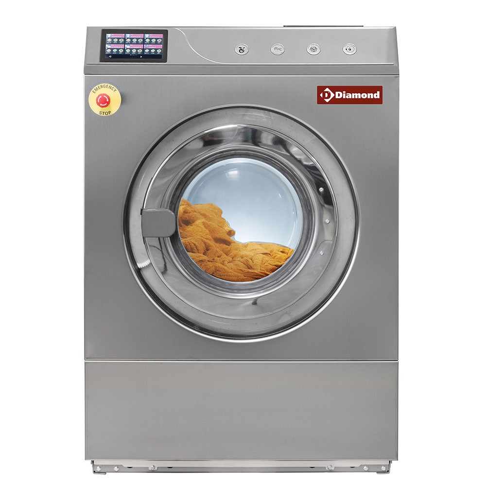 Mașină de spălat sigilare "stainless steel" 11 kg, cu TOUCH SCREEN