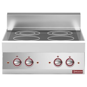 Plită vitroceramică electrică cu 4 zone de gătit -Top-