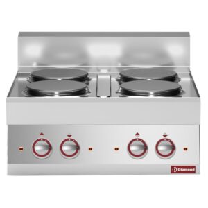 Plită electrică 4 ochiuri rotunde -top- "Alpha 650"