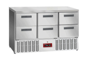 Masă frigorifică 6x 1/2 sertare GN 1/1