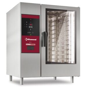 Cuptor electric cu abur direct și convecție, 10x GN 1/1+Curățare